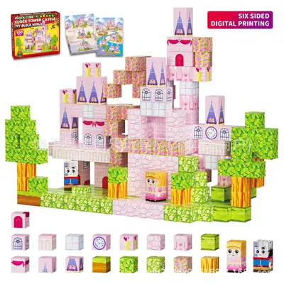 MC Magnetic Building Blocks Set, My World, DIY Assembly for Children - 12