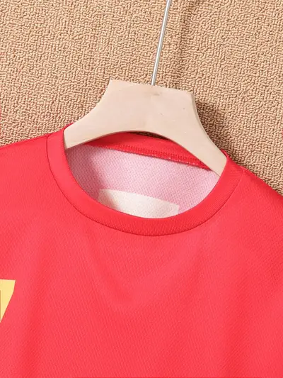 Jungen-Sommersportanzug, Fußballtrikot Nr. 7 mit Shorts