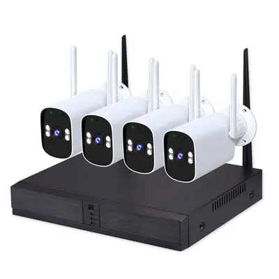 Sınır ötesi NVR sabit disk video kayıt cihazı seti icsee su geçirmez kamera fabrikası kablosuz yüksek çözünürlüklü CCTV izleme paketi - 7