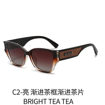 Women's Oversized Polarized Sunglasses, Retro Fashion - 4