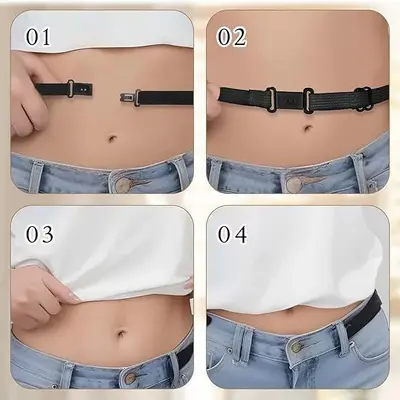 Регулируемый эластичный ремень для свитера и рубашки от Belly Leak-Proof, фиксирует низ рубашки, меняет стиль топов, ремень для фиксации футболки