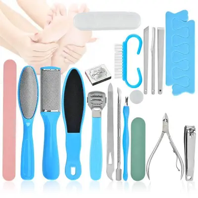20-piece pedicure set with double-sided foot file - 2