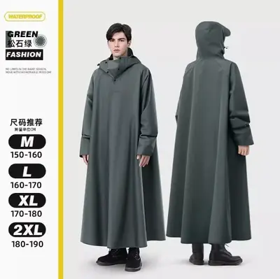 Thick long raincoat for electric vehicles, full-body protection, split-type design - 8