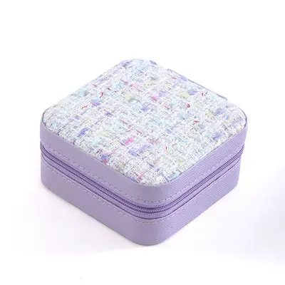 Üretici spot toptan basit saklama seyahat taşınabilir mücevher saklama kutusu küpe yüzük küçük mücevher kutusu - 13