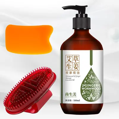 Mugwort Ginger Warming Massage Oil for Beauty Salons, Full-Body - 12