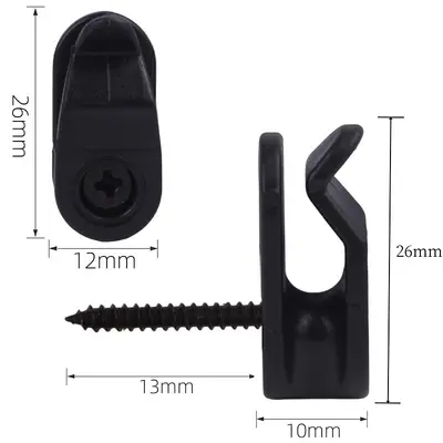 Bitki lambası vidalı askı kancası, plastik - 7