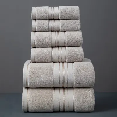Cotton 6-Piece Towel Set Thick Bath Towels - 10
