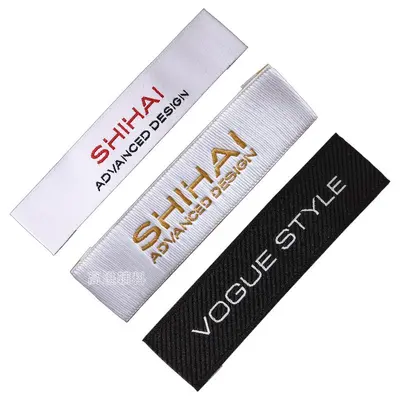 Custom Satin Collar Label and Cotton Children's Woven Label