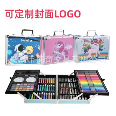 145 piece painting set aluminum case watercolor - 2