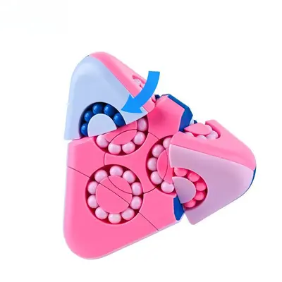 Pyramid Magic Bean Cube with Rotating Balls, Children's Brain Toy - 4