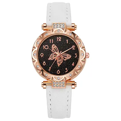 Cross-border new fashion watch women's fashion simple butterfly quartz belt electronic watch wholesale direct sales - 7