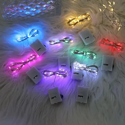 LED bakır tel dize ışıkları, üç hızlı LED küçük beyaz kutu dize ışıkları, itiraf hediye kutusu, dalga topu dekorasyon atmosfer düzenlemesi
