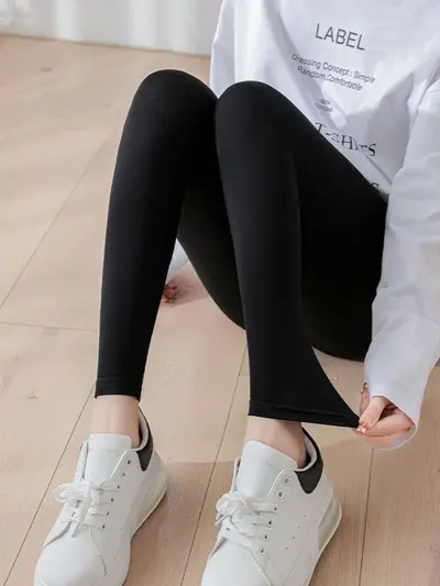 Damen Modal-Sommerleggings, High Waist, Große Größen