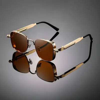 Retro Punk Heavy Metal Sunglasses, UV Protection for Driving - 10