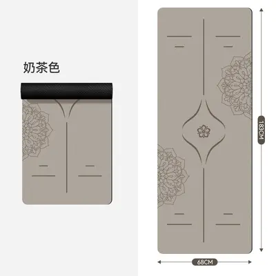 Coconut Shell High-Density Matte Yoga Mat, PU Natural Rubber, Non-Slip - 8