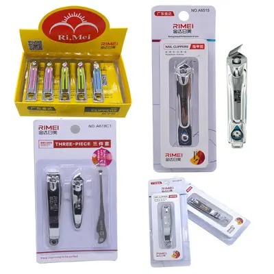 Stainless steel nail clippers, large size, angled