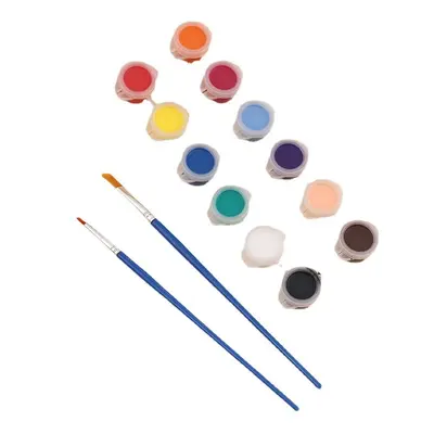 Akrilik boya seti, 12 renk, 3-5ml, çocuklar için