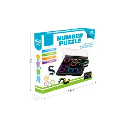 Grenzüberschreitendes Kinder-Logikspielzeug mit Zahlenpuzzle, Intelligenzförderung im Kindergarten, Konzentrationstraining, Level-Abenteuer, frühkindliches Lernspiel