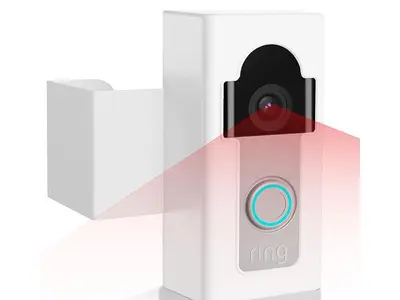 Drill-Free Universal Video Doorbell Bracket - 7