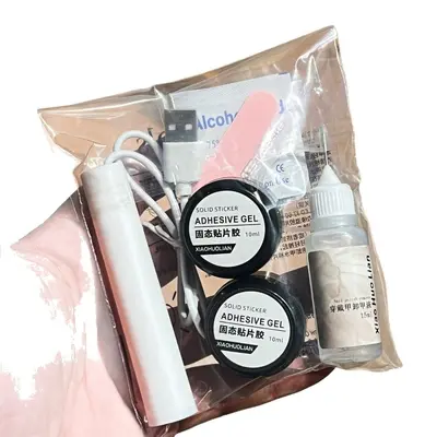 穿戴甲美甲固态胶烤灯套装工具包套装批发牢固不粘手可拆