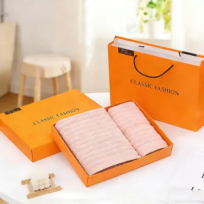 Havlu banyo havlusu 3'lü set, hediye kutusu - 8