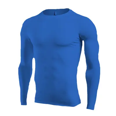 Herren-Sport-T-Shirt, schnelltrocknend, hochelastisch, langärmliges Kompressionsshirt
