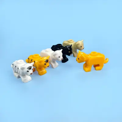 Mini Animal Building Blocks Set with Gorilla, Shark and Duck - 2