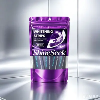 Purple PAP+ Teeth Whitening Strips, 30 Minutes, Hydrogen Peroxide-Free - 4
