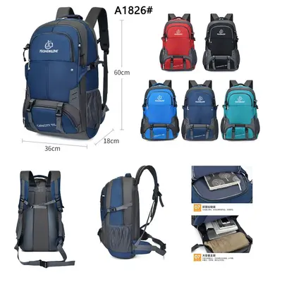 Large Capacity Backpack, Unisex, Multifunctional Trekking Bag