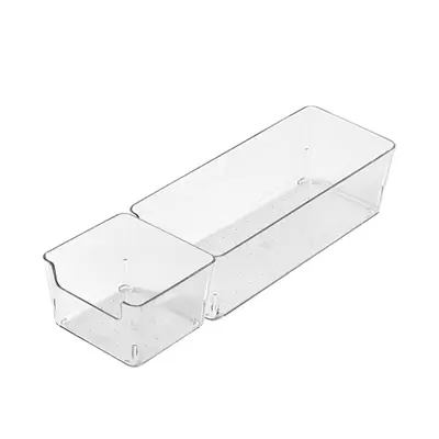 Grenzüberschreitendes klares Acryl-Aufbewahrungsbox-Set für Kosmetikorganizer mit Schubladen-Trennfächern