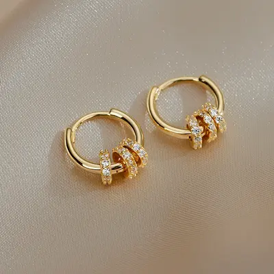 925 silver hoop earrings, elegant and sophisticated design