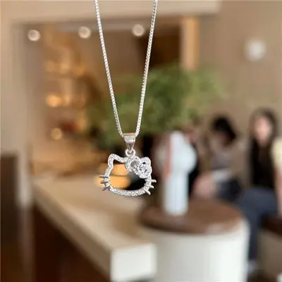 Hollow Cat Design Necklace, Simple and Versatile Style