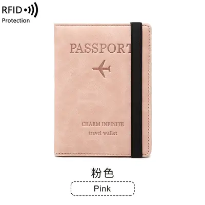 Sınır ötesi RFID hırsızlığa karşı pasaport çantası PU deri çanta basit ve şık çok fonksiyonlu belge çantası yurtdışı seyahat pasaport tutucusu - 7