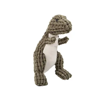 Durable Squeaky Dog Toy, Rope Knot Lizard Plush - 8