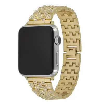 Metal Diamond-Studded Band for Apple Watch 12345678, Full Diamond Five-Bead Style - 11