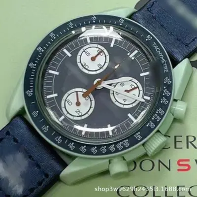 Herren-Chronograph mit Mond- und Merkur-Design - 9