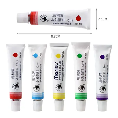 Marley Watercolor Paint Set, 36 Colors, 12 ml Aluminum Tubes