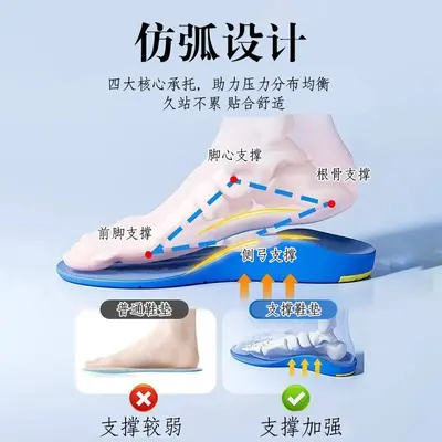 Children's Flat Foot Correction Insoles with PU Arch Support