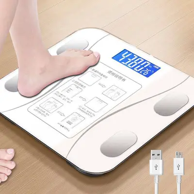 Ağırlık ölçeği, akıllı vücut yağ ölçeği, ev elektronik terazisi, insan vücudu ölçeği, şarj edilebilir model, yüksek hassasiyetli özelleştirme, başlangıç ​​partisi - 10