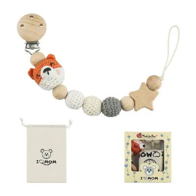 Cartoon Animal Silicone Pacifier Chain and Teether - 4