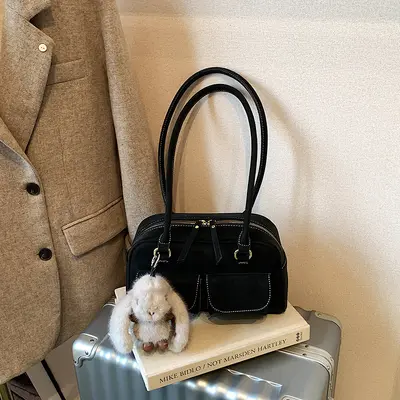 Women's Boston Shoulder Bag Fashionable Commuter Versatile Design - 7