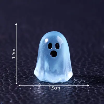 Glow-in-the-Dark Little Ghost DIY Hanging Decoration, Mini Micro Landscape - 7