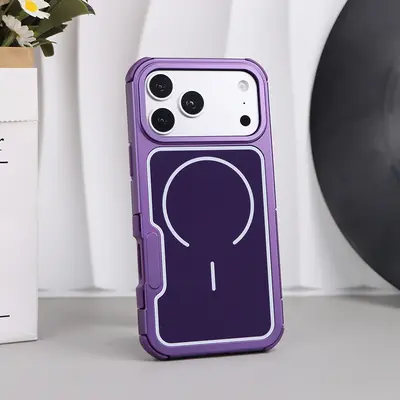 Magnetic Shockproof Phone Case with Replaceable Back Panel for iPhone 17 Pro - 8