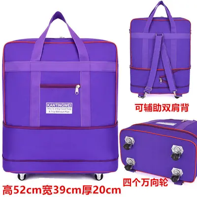 Waterproof Portable Oxford Fabric Travel Suitcase, Large Capacity, 158 - 10