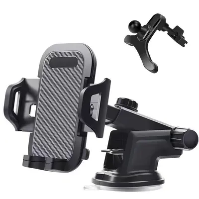 Car phone holder suction cup adhesive telescopic air vent universal mount - 8