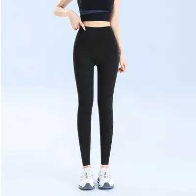 Ultra-Thin Ice Silk Shark Leggings, High Waist, UV Protection, Plus Size - 7