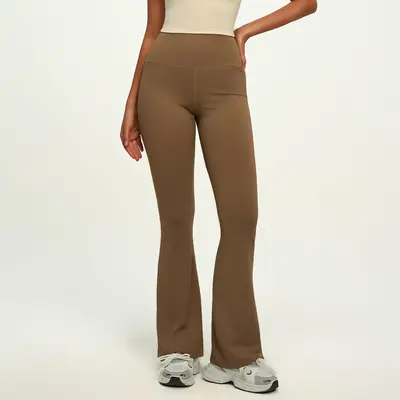 Özel Etiketli Flare Pantolon ve Mini Paça Spor Yoga Pantolonu, Numuneye Göre Üretim - 8