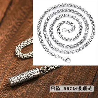 999 silver hollow locket necklace, openable - 8