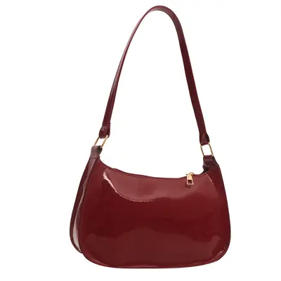 Women's Minimalist Small Square Shoulder Bag, Casual Commuter Underarm Bag - 9