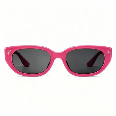 Rosa Cat-Eye-Konzertsonnenbrille im Star-Stil - 5